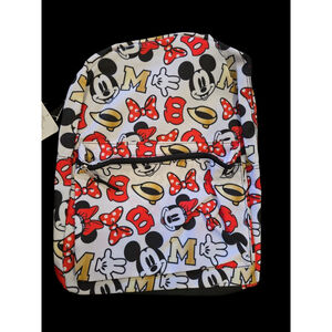 Disney Mickey & Minnie Mouse 16" Backpack Travel School Book Bag NWT (C-51)